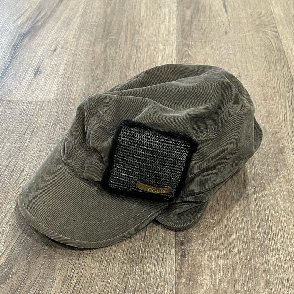 Nobis Canada Corduroy Brown Hat Ear Flaps Cap Unisex